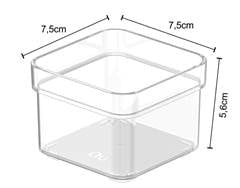 ORGANIZADOR CLEAR ACR 7,5X7,5X5,6CM TRP 