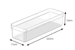 ORGANIZADOR CLEAR ACR 22,5X7,5X5CM TRP 