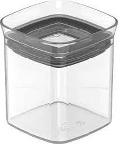 POTE HERMETICO ORGANIZADOR QUADRADO BLOCK NATURAL 150ML