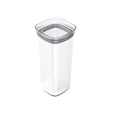 POTE HERMETICO ORGANIZADOR QUADRADO BLOCK  NATURAL 340ML