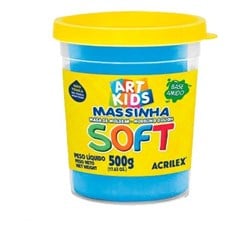 MASSINHA MODELAR SOFT 500G AZUL