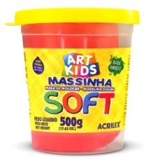 MASSINHA MODELAR SOFT 500G VERMELHO