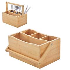PORTA TALHER GUARDANAPO BAMBU 22X12CM ED505449