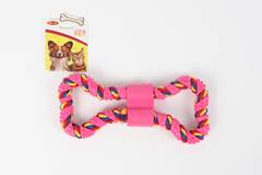 MORDEDOR PET OSSO TRANCADO EMBORRACHADO 19CM CORES SORTIDAS ED505495