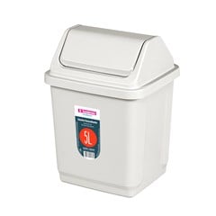LIXEIRA CASA BLANCA BASC PLAST 5L BG