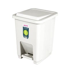 LIXEIRA CASA BLANCA PEDAL PLAST  7L BG