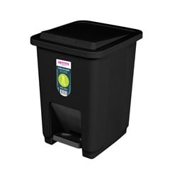 LIXEIRA CASA BLANCA PEDAL PLAST  7L PT