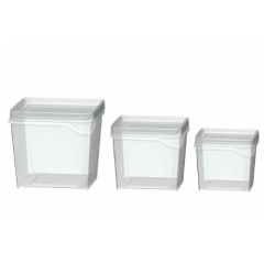 JOGO POTE PLAST QUAD 3PCS 450ML TRP