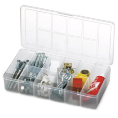 ORGANIZADOR MULTIUSO PLAST C/10 DIV TRP