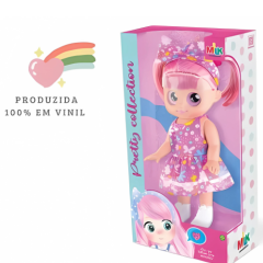 BONECA PRETTY PINK COLLECTION BRINQUEDO INFANTIL CORES SORTIDA
