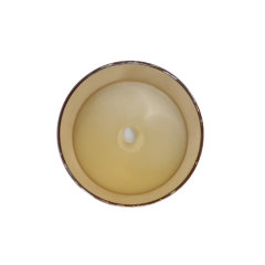 VELA LED VIDRO A PILHA 15CM AMBAR ED506586