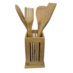 KIT UTENSILIOS BAMBU 5PCS ED506806