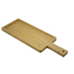 TABUA BAMBU RETANGULAR C/ CABO 40X14CM ED506818