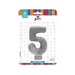VELA ANIV C/GLITTER NR 5 7CM PR