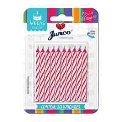 VELA ANIV PALITO ESPIRAL ROSA 20UN