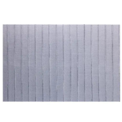 LUGAR AMERICANO PVC RETANGULAR 30X45CM PRATEADO