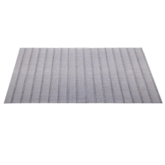 LUGAR AMERICANO PVC RETANGULAR 30X45CM PRATEADO