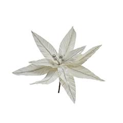 FLOR NATALINA BRANCA 28CM 