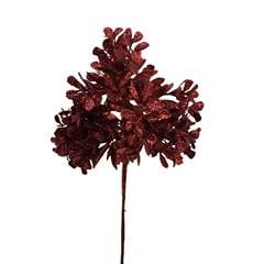 HASTE NATALINO ARTIFICIAL 45CM VERMELHO COM GLITTER ED506286