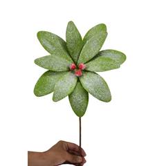 FLOR NATALINA VERDE 50CM