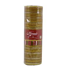 TELA NATALINA DOURADA 10M