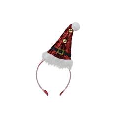 TIARA NATALINA GORRO COM CINTO VERMELHA