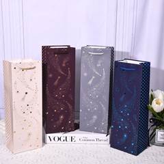 SACOLA DE PRESENTE PARA VINHO NATALINA 12X35CM SORTIDAS ED506346