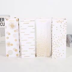 SACOLA DE PRESENTE PARA VINHO 35X9X12CM CORES SORTIDAS ED506354