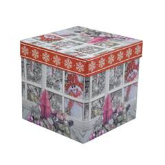 CAIXA DE PRESENTE C/BONECOS DE NEVE 