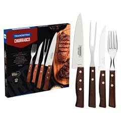 KIT CHURRASCO 14 PÇS TRADICIONAL 