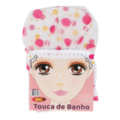 TOUCA BANHO PLASTICO IMPERMEAVEL SORTIDO ED507064