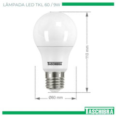 LAMPADA LED TKL 60/9W 6500K