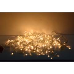 CORTINA DE LED COM FIO BRANCO 400 LEDS 4X2M AMARELO ED506497