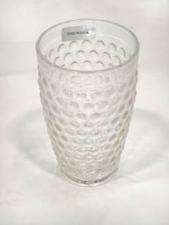 COPO VIDRO BOLINHAS 300ML TRANSPARENTE ED506822