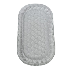 KIT BOMBONIERE C/BANDEJA VIDRO 3PCS ED507124