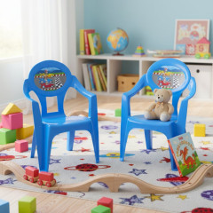 POLTRONA INFANTIL AZUL LABEL CARROS PLASNEW