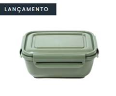 POTE RETANGULAR FLIPLOCK 800ML COLOR