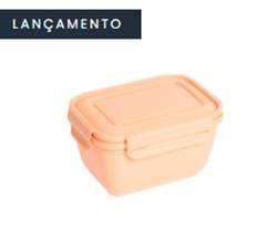 POTE RETANGULAR FLIPLOCK 1.0 L ALTO COLOR