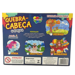 QUEBRA-CABEÇA 6 PEÇAS COLEÇÃO FORMAS