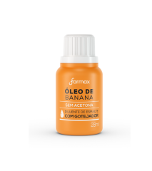OLEO BANANA DILUENTE S/ ACETONA  FARMAX 28ML