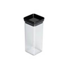 POTE HERMETICO ACRILICO QUADRADO LUMINI BLACK 340ML