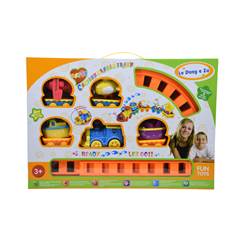 TREZINHO C/ BICHOS  E TRILHO INFANTIL A PILHA SORTIDOS ED50755