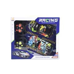 KIT CARRO DE CONTROLE REMOTO RACING FASHION COM 5 FUNCOES 2 PEÇAS