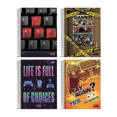 CADERNO 10 MATERIAS CD 160FLS PLAYER 1