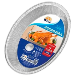 FORMA BANDEJA ALUMINIO OVAL MOLDADA 4L