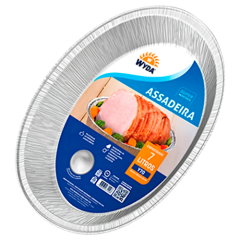 FORMA BANDEJA ALUMINIO OVAL MOLDADA 7L