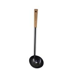 CONCHA FERRO C/ CABO MADEIRA 37CM PRETO ED507738