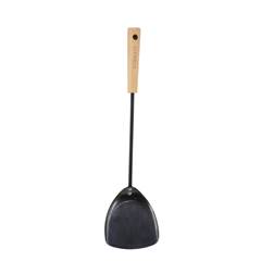 ESPATULA SERVIR FERRO C/ CABO MADEIRA 39CM PRETO ED507740