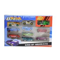 KIT CARRINHOS RADICAL BRINQUEDO 10PCS SORTIDOS ED507293