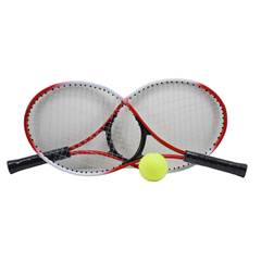 KIT RAQUETE DE TENIS INFANTIL COM BOLINHA 3 PECAS CORES SORTIDAS ED507287